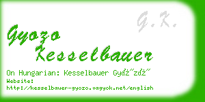 gyozo kesselbauer business card